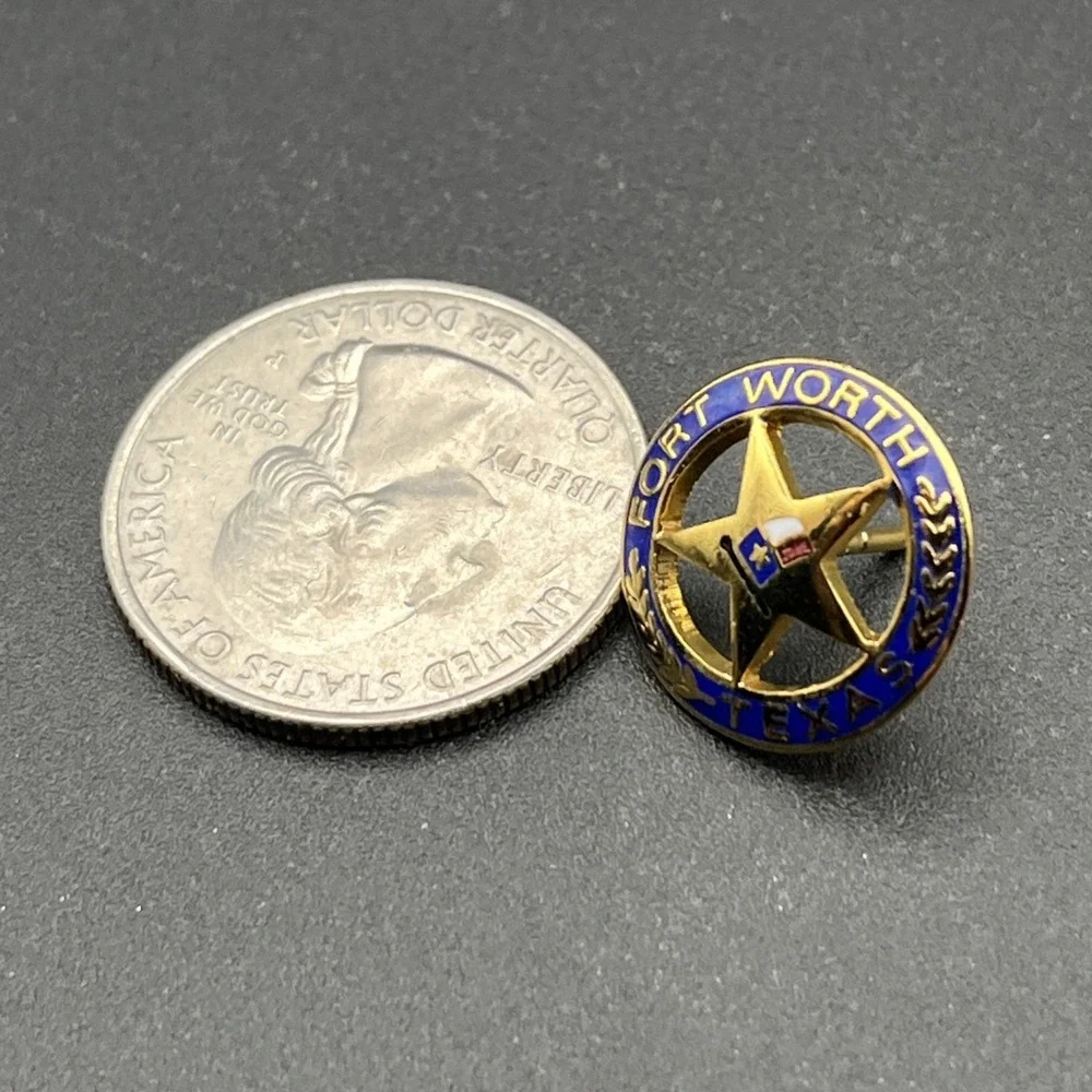 Fort Worth Texas‎ Star Lapel Hat Pin